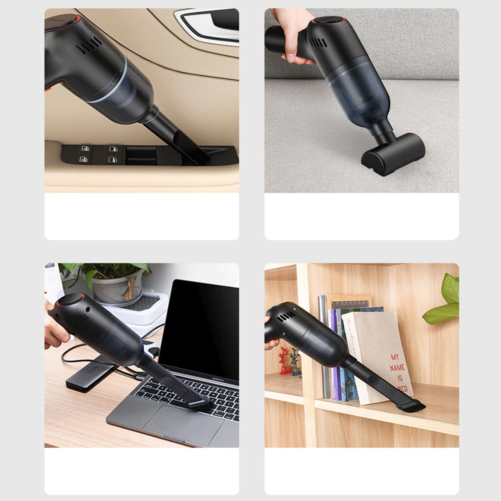 Wet/Dry Strong Suction Wireless Car Vacuum- USB Charging_4