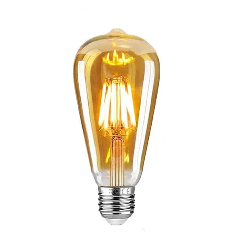 Pack of 4 E27 Retro Filament Warm Yellow LED Edison Light Bulb_3