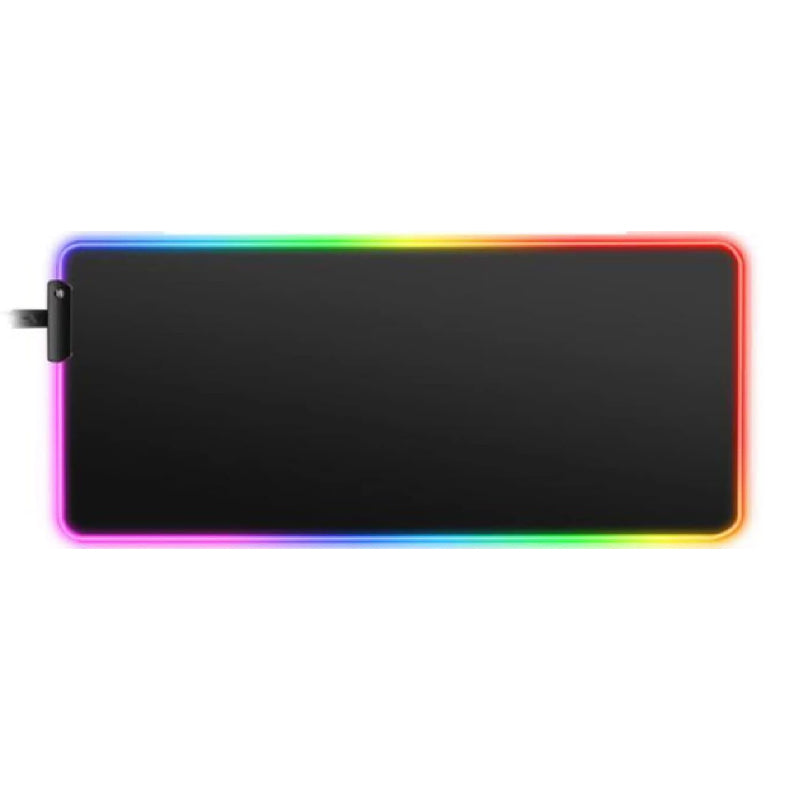 RGB LED Lighting Computer Gaming Mouse Pad with 10 Lighting Modes_0