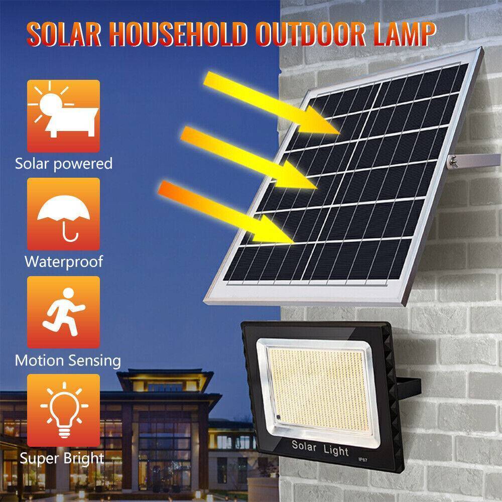 Outdoor Garden Working Spotlight Solar Street Flood Lamp_3