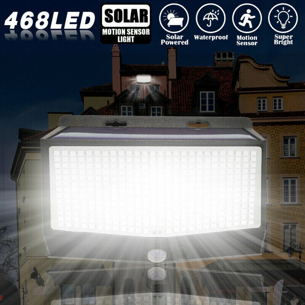 468 LED Solar PIR Motion Sensor Wall Light_2