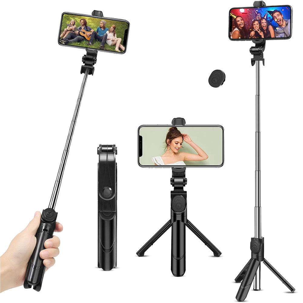 Telescopic Bluetooth Selfie Stick Tripod for Samsung & iPhone_1