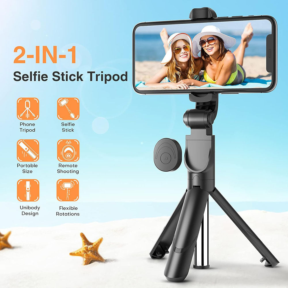 Telescopic Bluetooth Selfie Stick Tripod for Samsung & iPhone_4