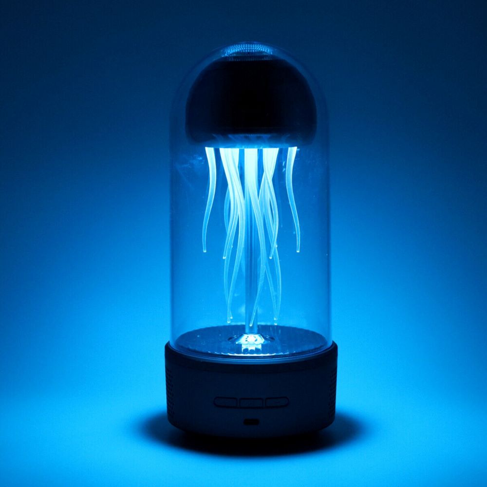 Bluetooth Speaker White Noise Jellyfish Lava Lamp - Black_9