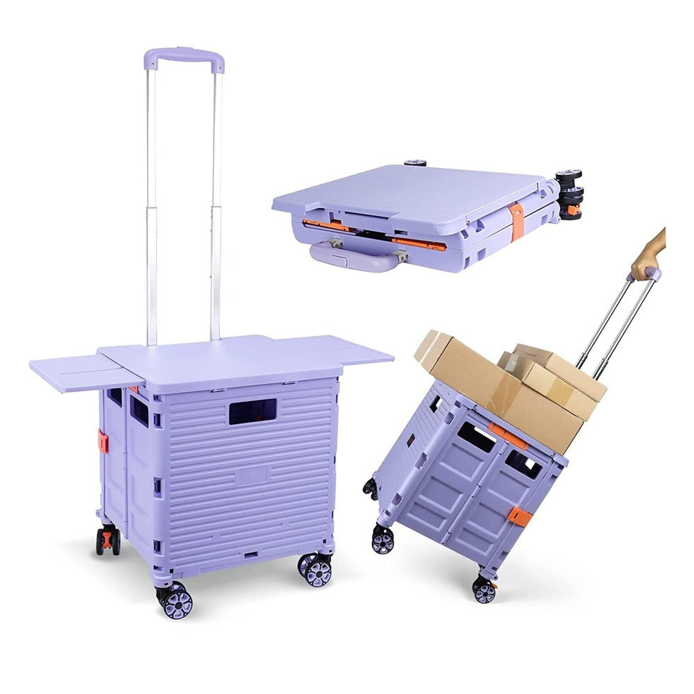 Foldable Portable Camping Trolley - 55kg Load Capacity_1