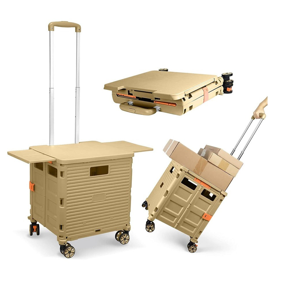 Foldable Portable Camping Trolley - 55kg Load Capacity_2