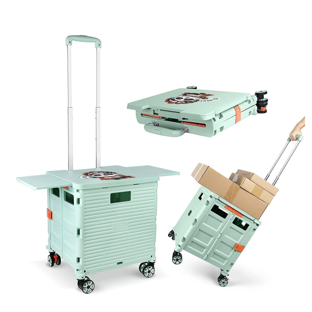 Foldable Portable Camping Trolley - 55kg Load Capacity_3