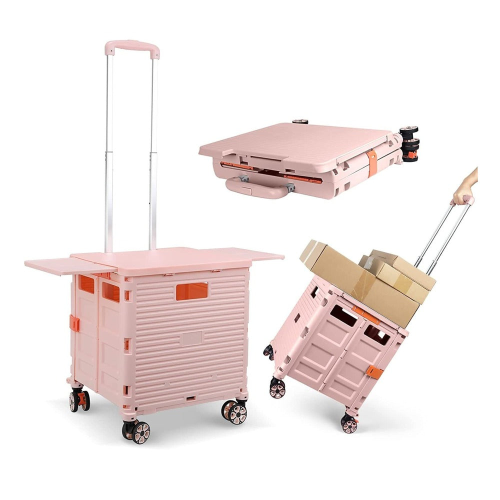 Foldable Portable Camping Trolley - 55kg Load Capacity_4