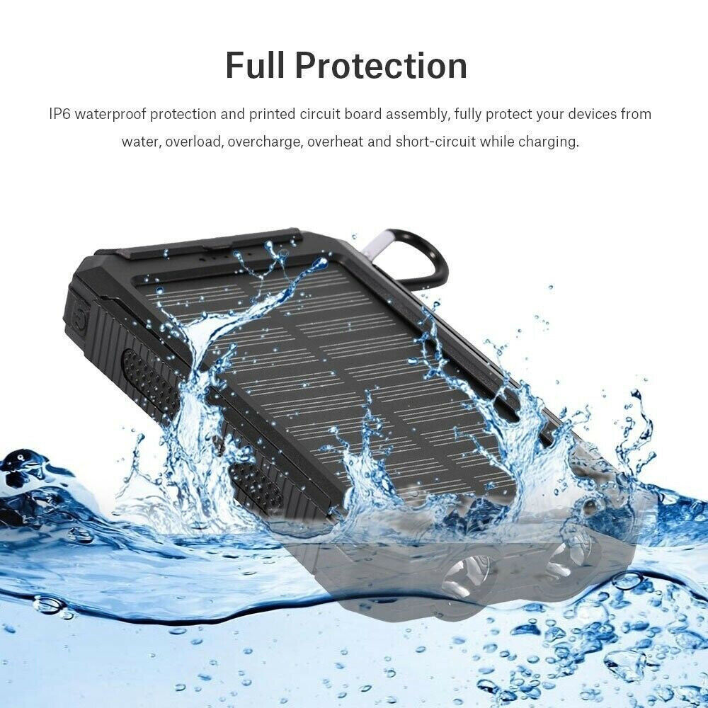 20000mAh Waterproof 2 USB LED Solar Power Bank_3