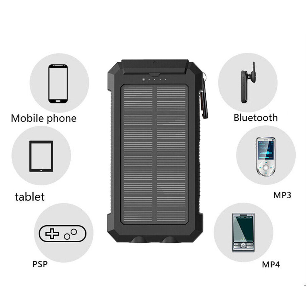 20000mAh Waterproof 2 USB LED Solar Power Bank_5