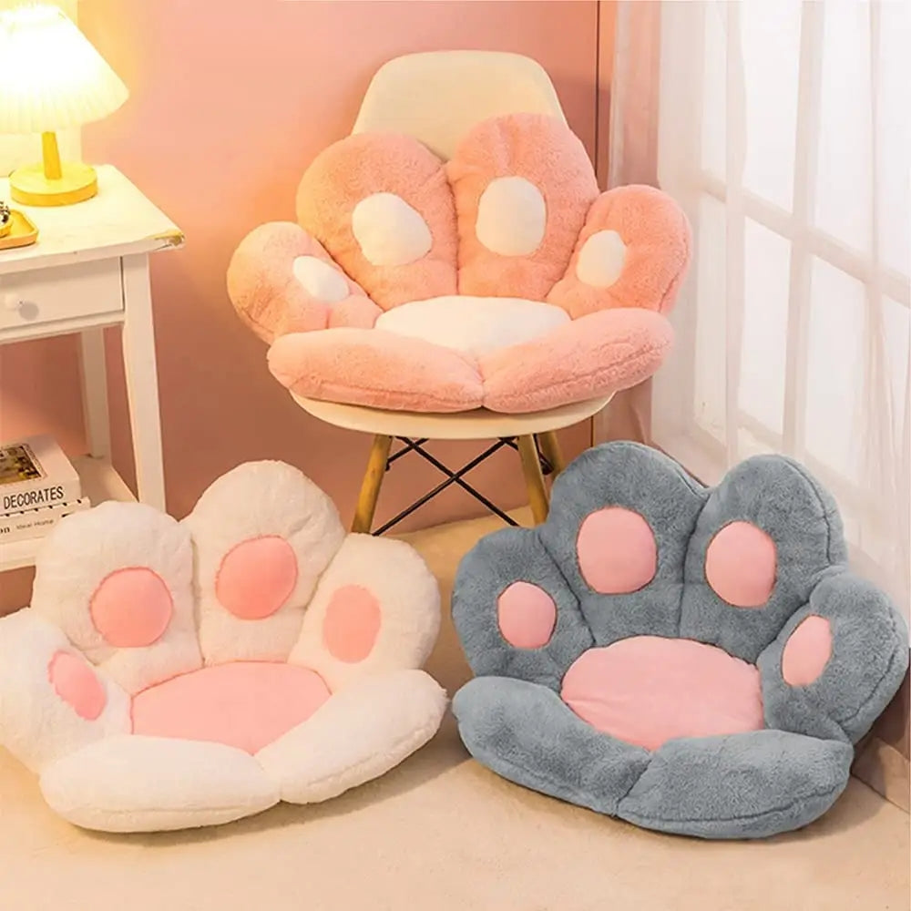 Kawaii Cat Paw Plush Toys Cute Soft Stuffed Floor Cushion Chair Sofa_0