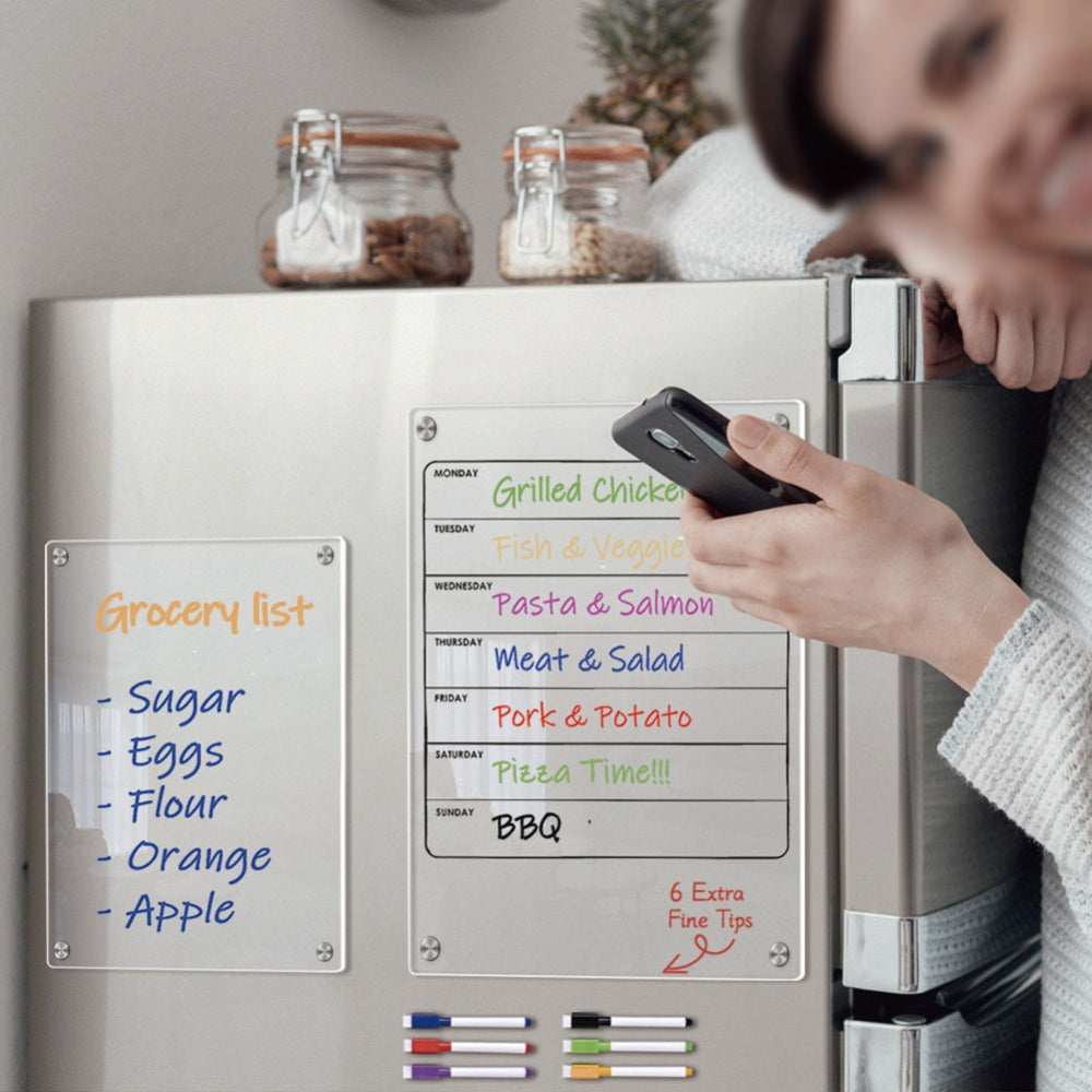 Magnetic Calendar Fridge Calendar Message Board Magnetic Dry Erase Board For Home_3