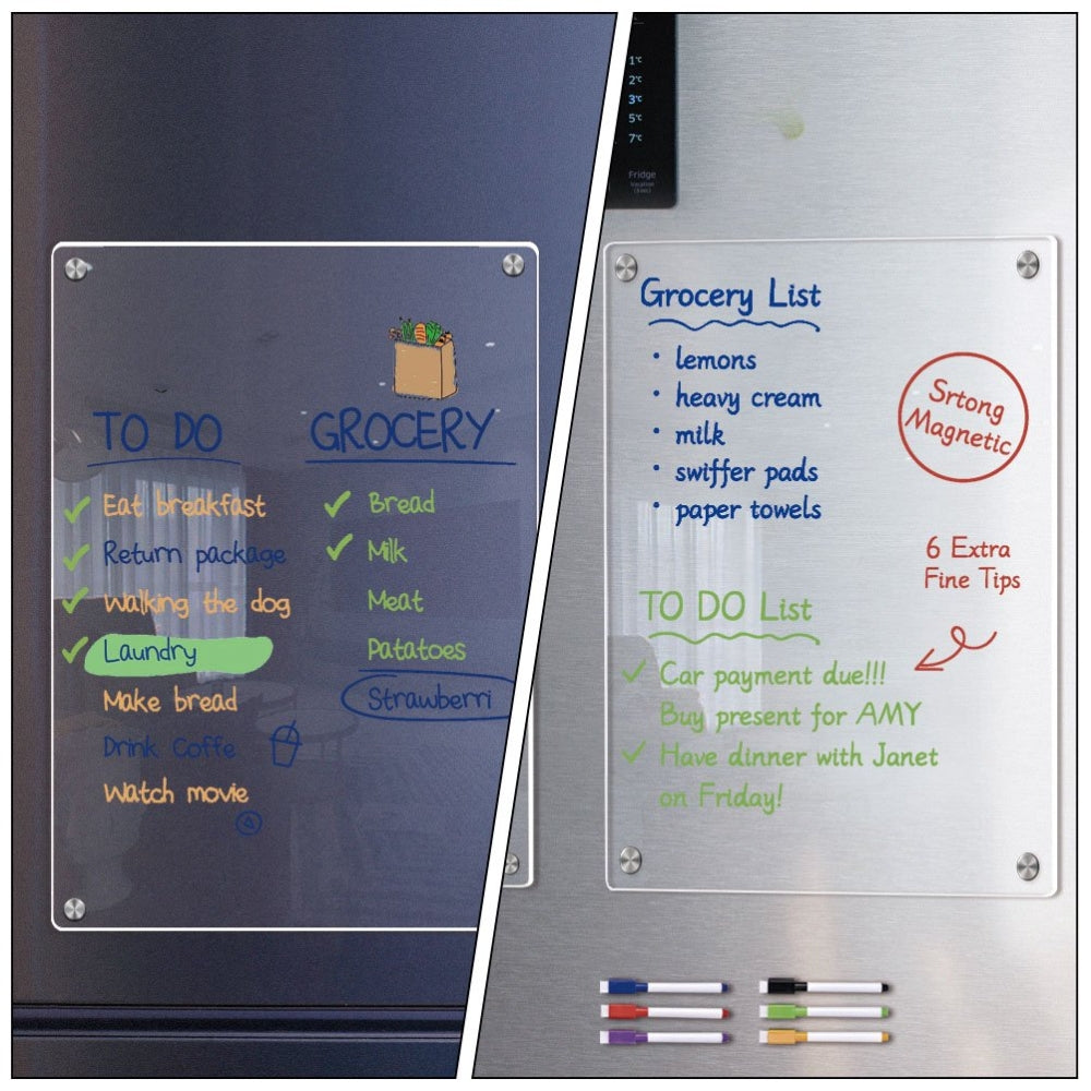 Magnetic Calendar Fridge Calendar Message Board Magnetic Dry Erase Board For Home_5