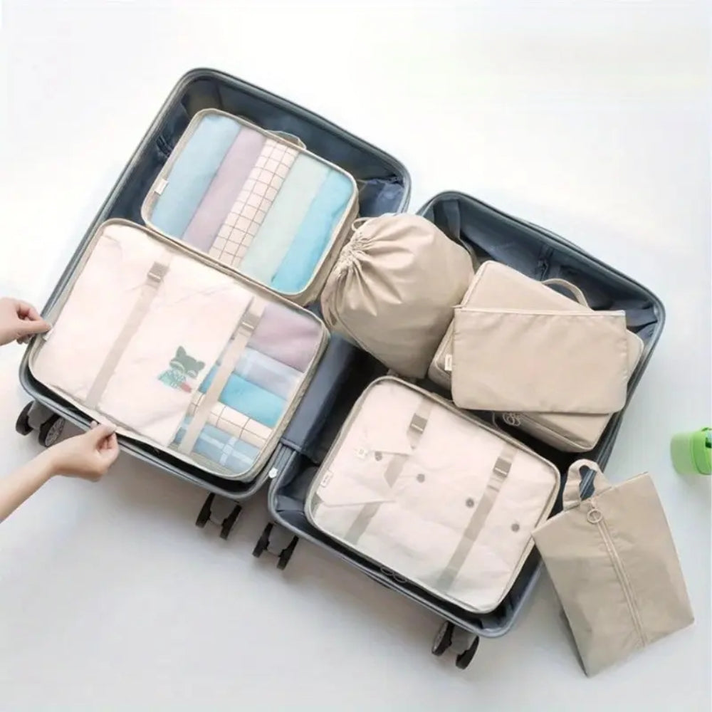 10 Piece Suitcase Organizer Waterproof Packing Cubes Multifunctional Travel Packing Cubes_1