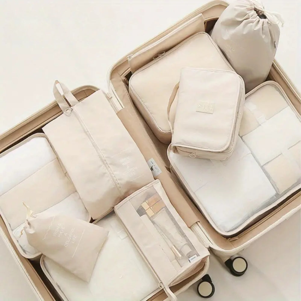 10 Piece Suitcase Organizer Waterproof Packing Cubes Multifunctional Travel Packing Cubes_3