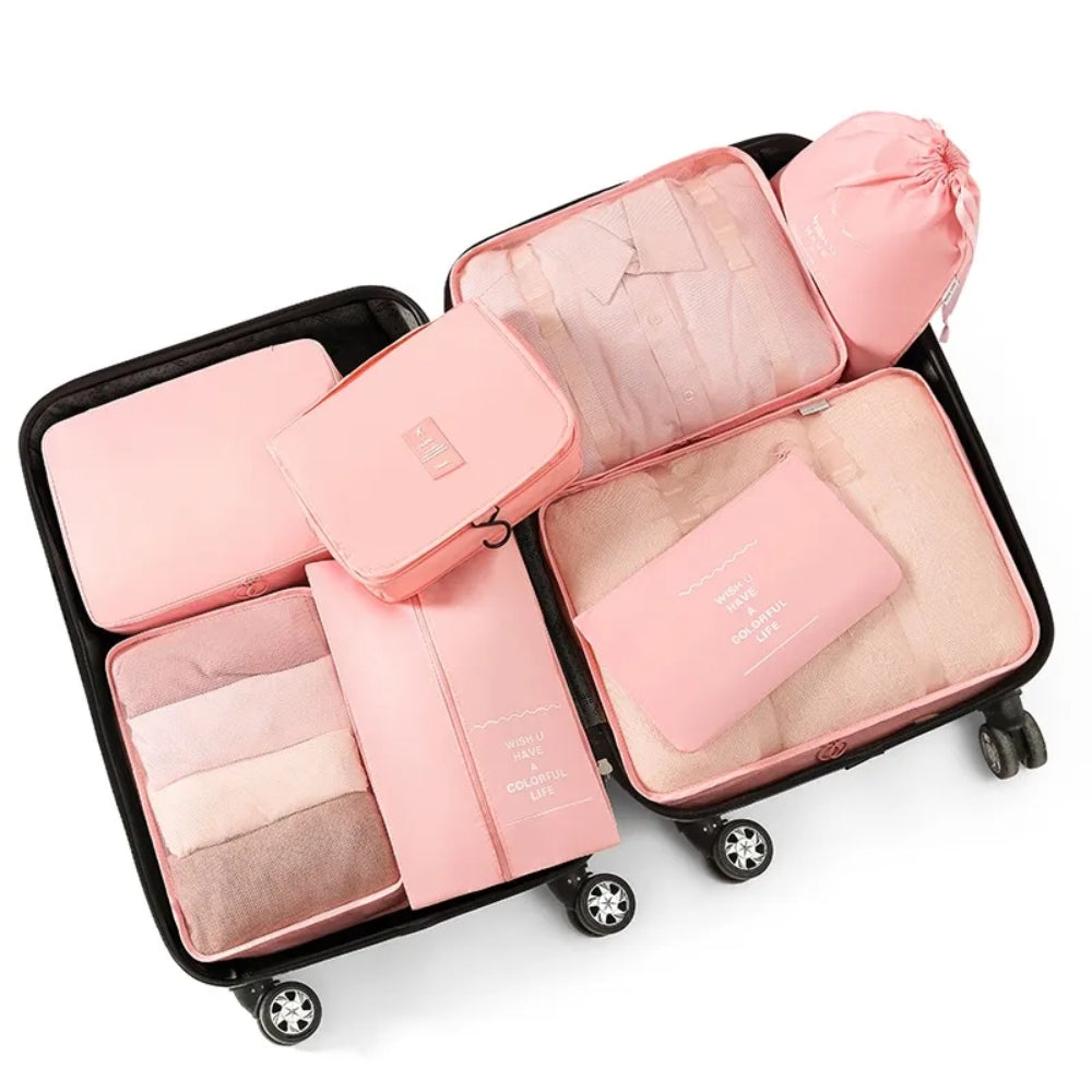 10 Piece Suitcase Organizer Waterproof Packing Cubes Multifunctional Travel Packing Cubes_5