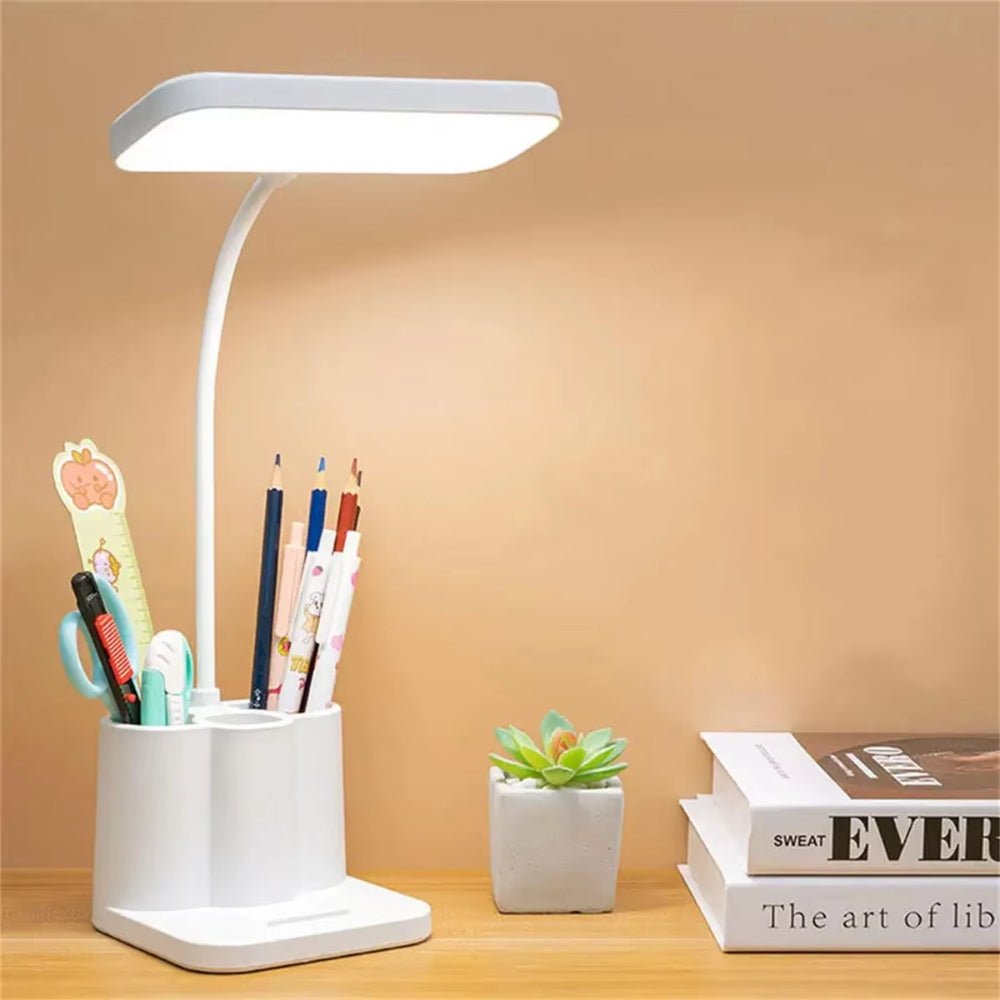 USB LED Table Lamp 3 Colors Reading Lamp Night Light_0