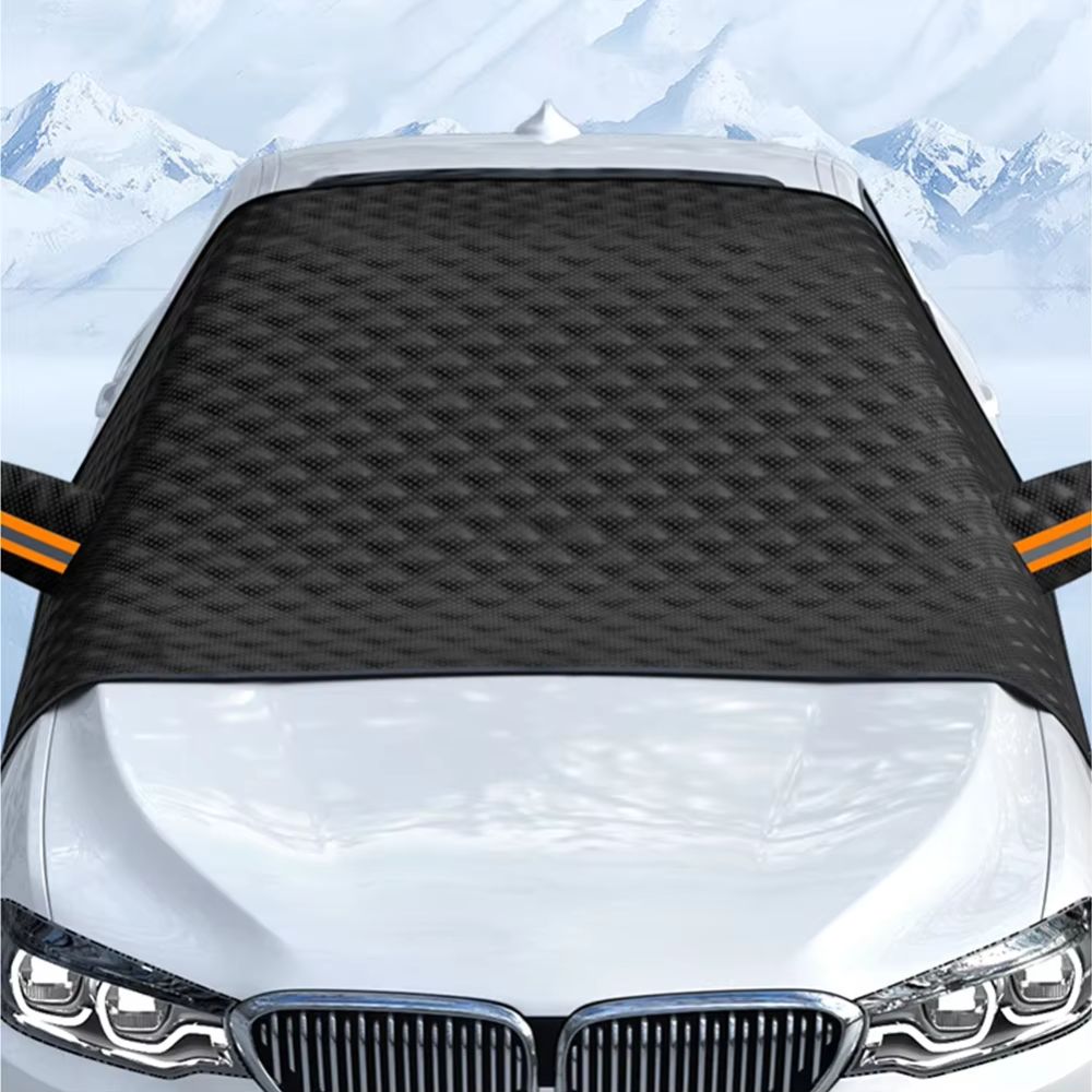 Large Magnetic Snow Cover for Car Windshield_0