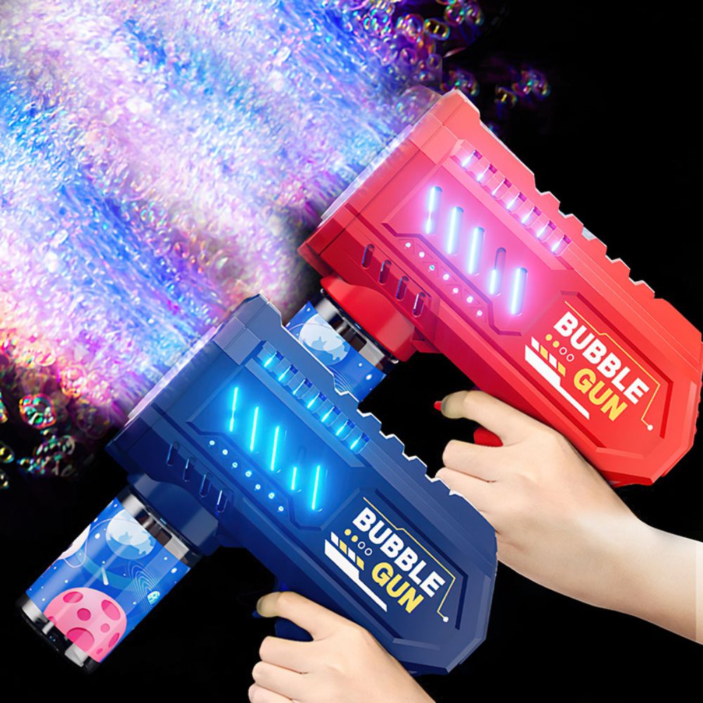 Kids Electric Bubble Gun with 10-Hole Handheld Design_0