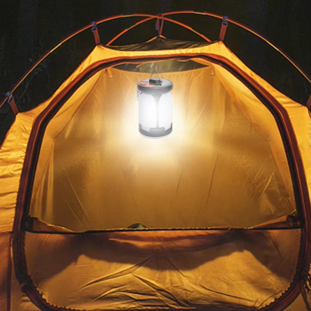 Rechargeable LED Camping Lantern With Folding LED Floodlight Portable Tent Light_2